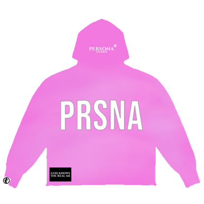 PERSONA Pink Acid Wash Hoodie