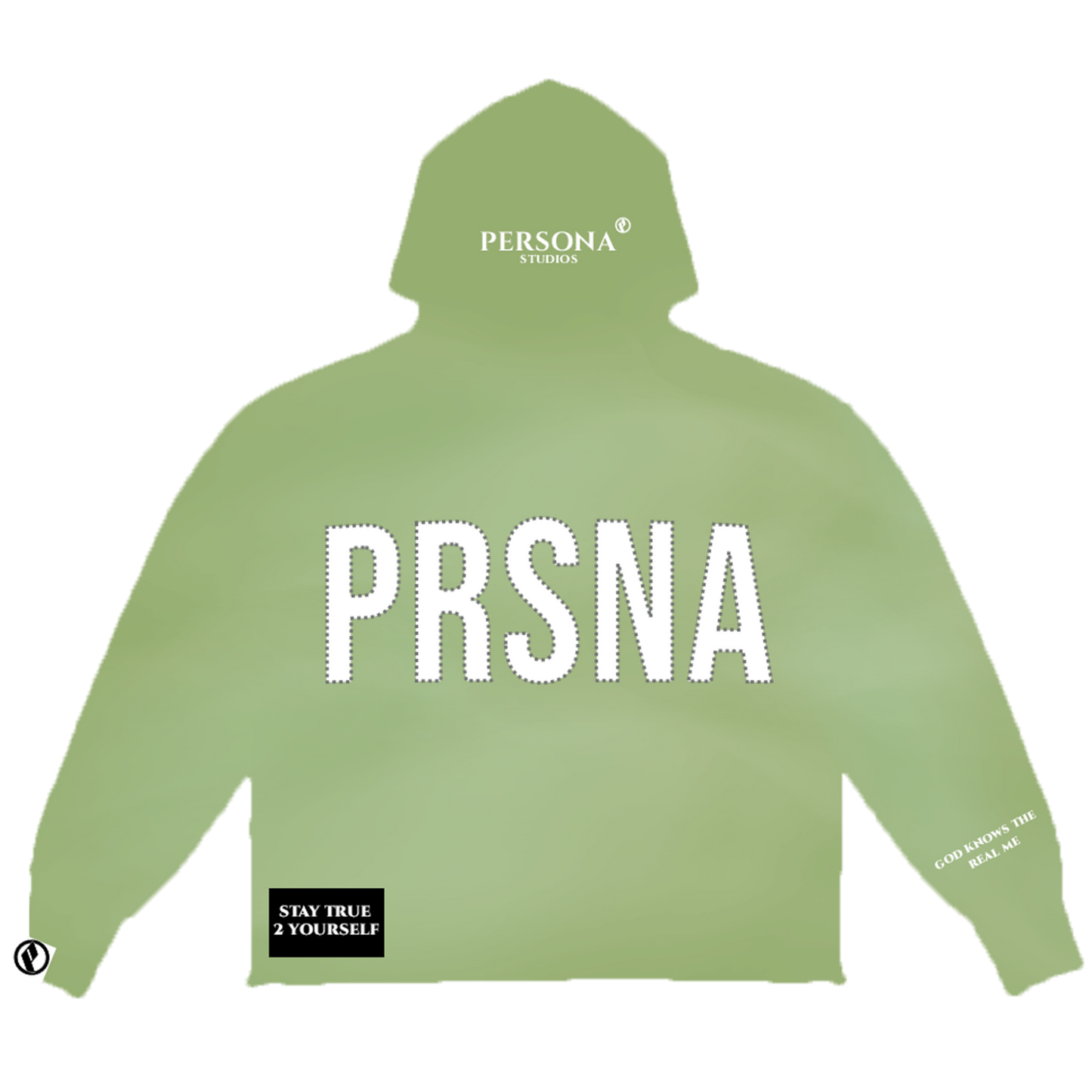 PERSONA Green Acid Wash Hoodie